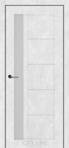 Бетон сніжний/Сатин білий  